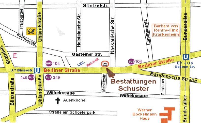 Lageplan Büro